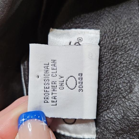 Women's Sable Brown Leather Jacket Size 8 - Picture 6 of 6